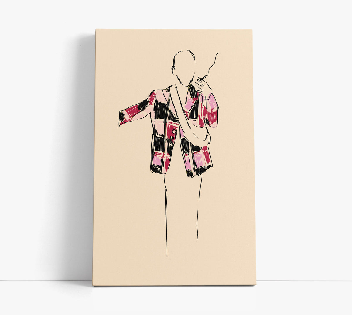 Crimson Chic Fashion Wall Art Print - Artrise