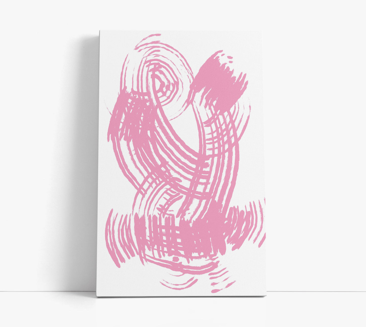 Pink Strokes Art Print - Artrise