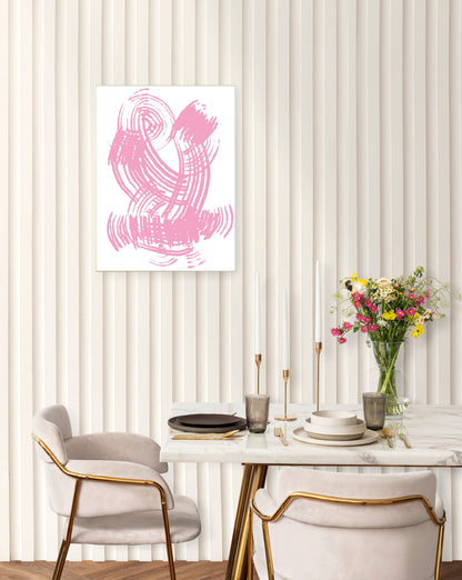 Pink Strokes Art Print - Artrise