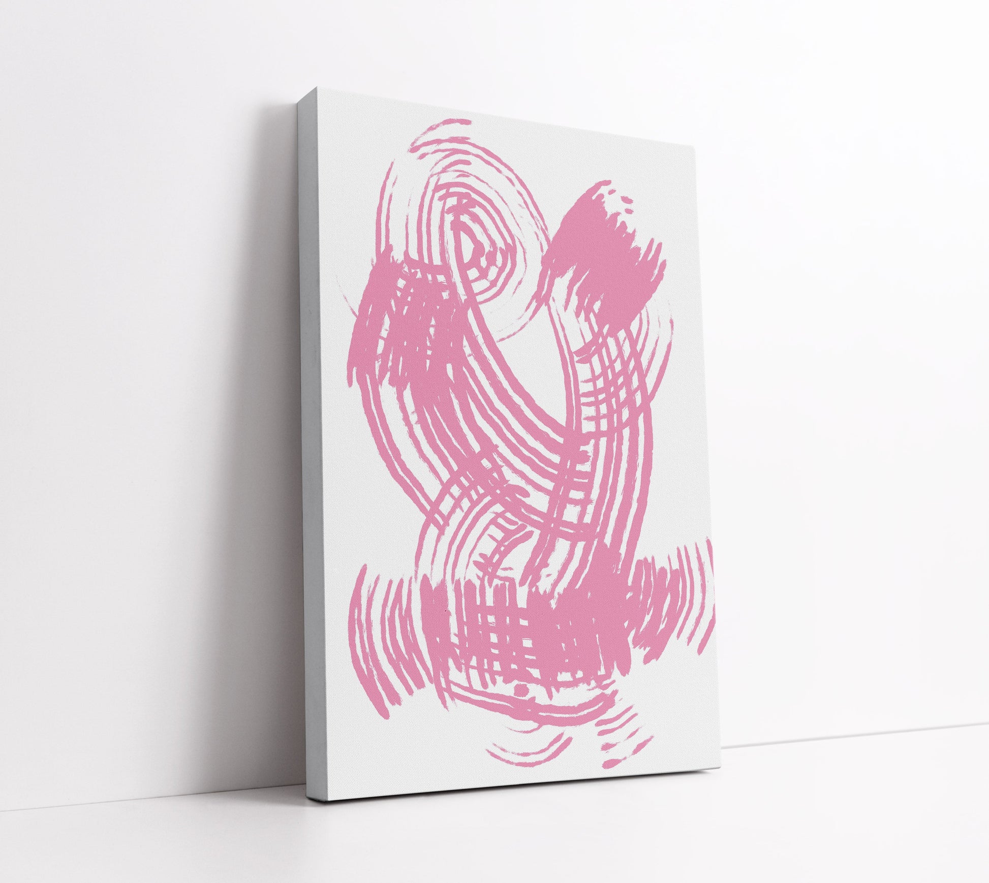 Pink Strokes Art Print - Artrise