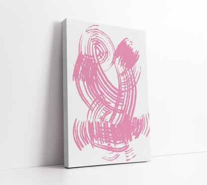 Pink Strokes Art Print - Artrise
