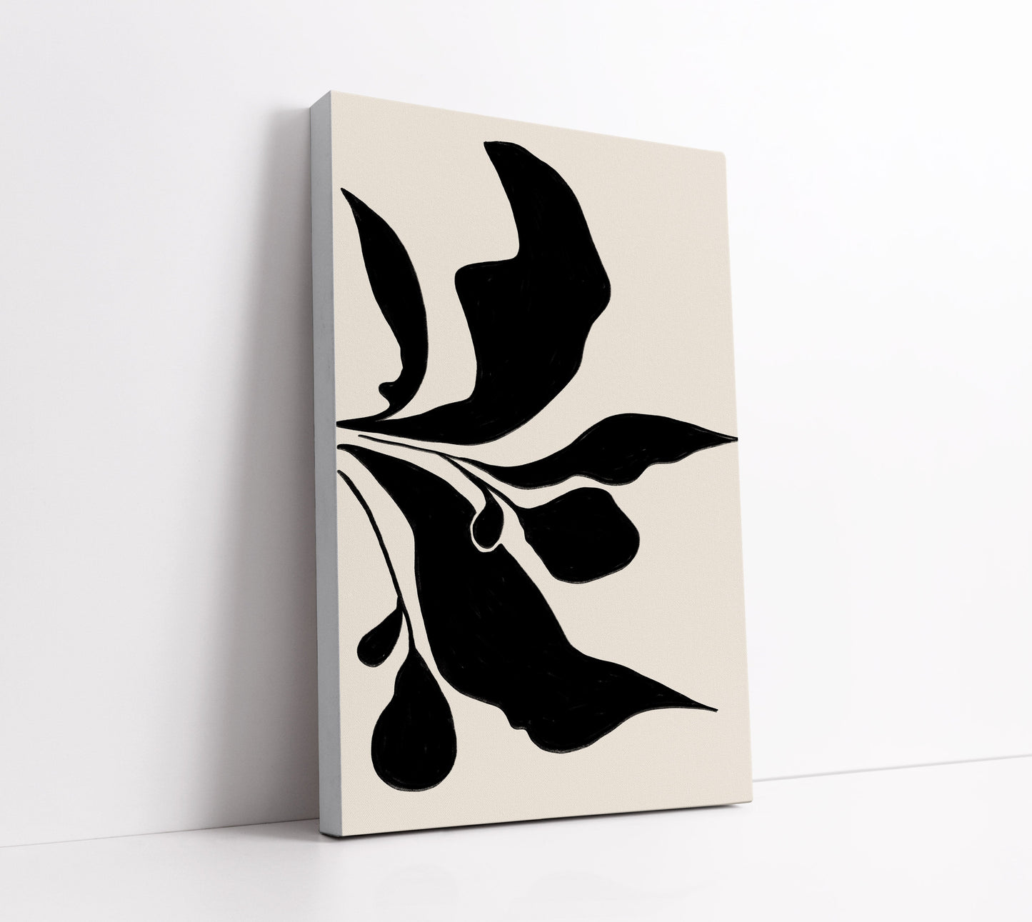 Black Floral Wall Art Print - Artrise