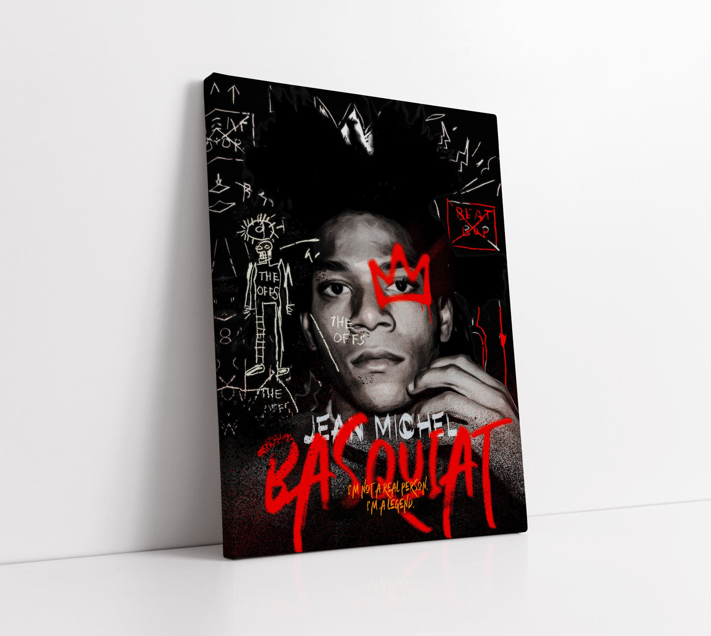 Vivid Basquiat Inspired Pop Art - Artrise