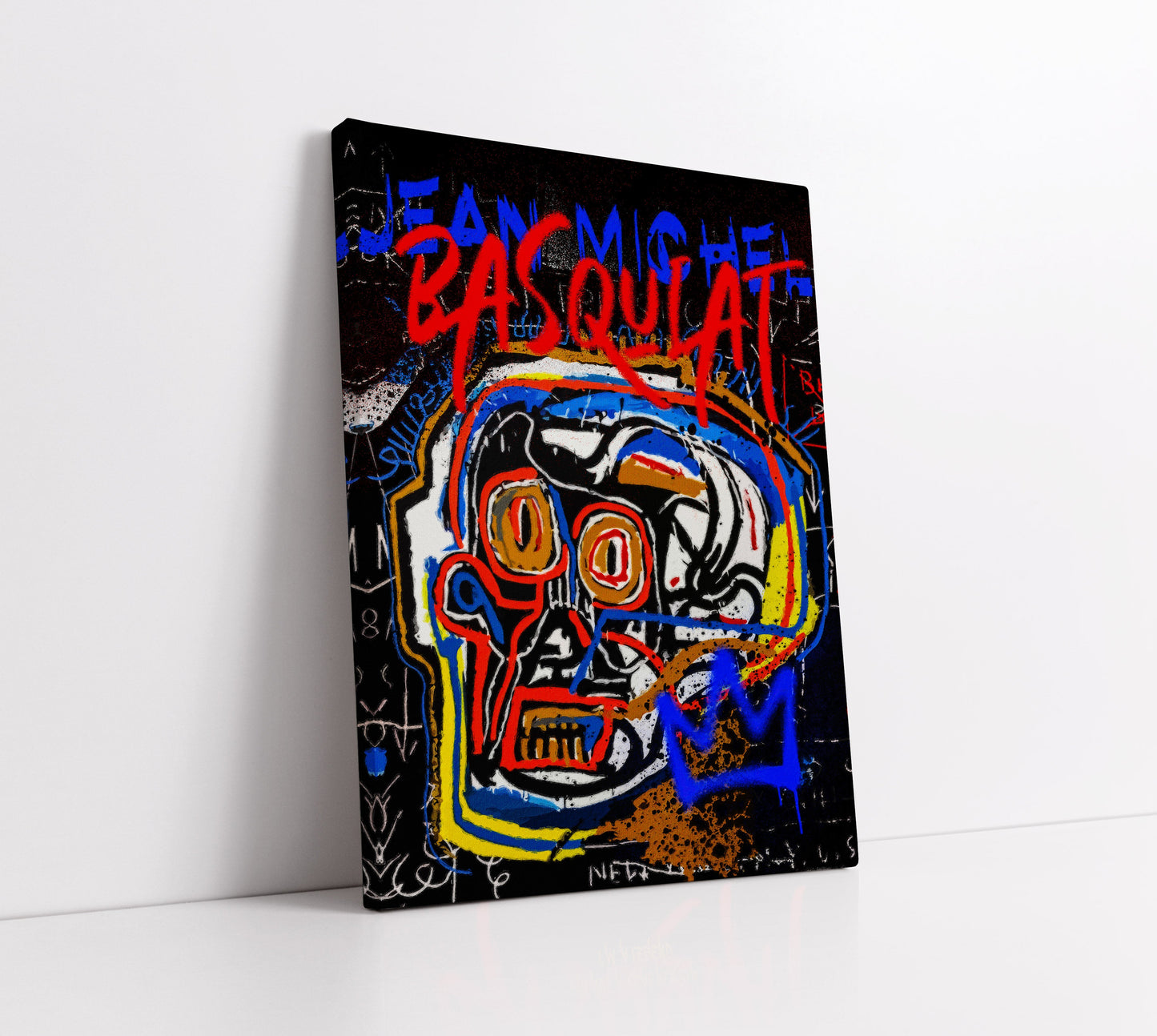 Dynamic Remix Basquiat Inspired Art // Wall Art Print - Artrise