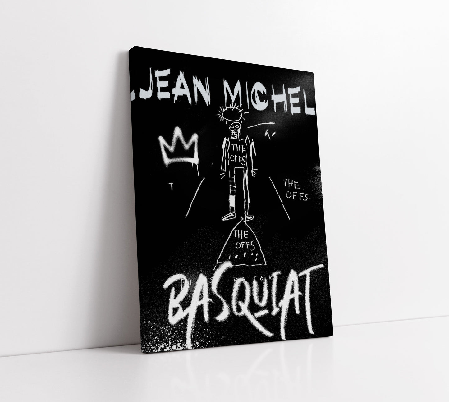 Monochrome Basquiat Inspired Art - Artrise
