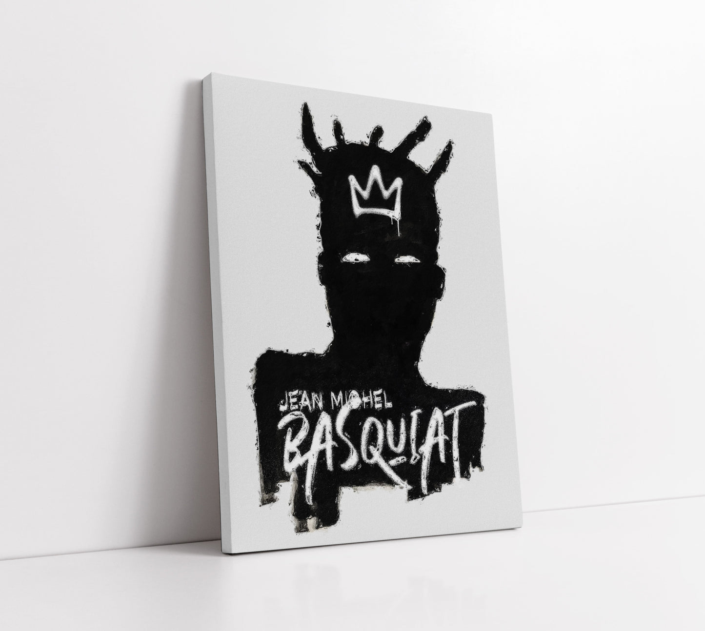 Monochrome Basquiat Inspired Art - Artrise