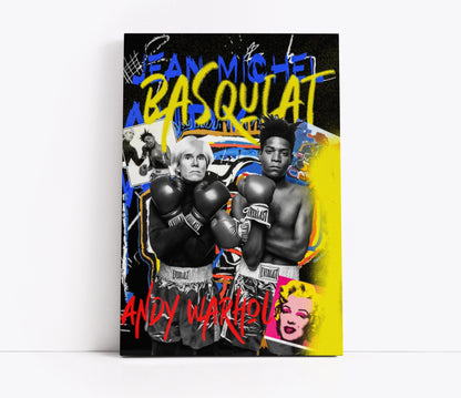 Basquiat Vs Warhol Pop Art // Wall Art Print - Artrise