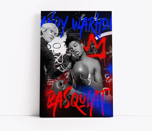 Basquiat Vs Warhol Pop Art // Wall Art Print - Artrise