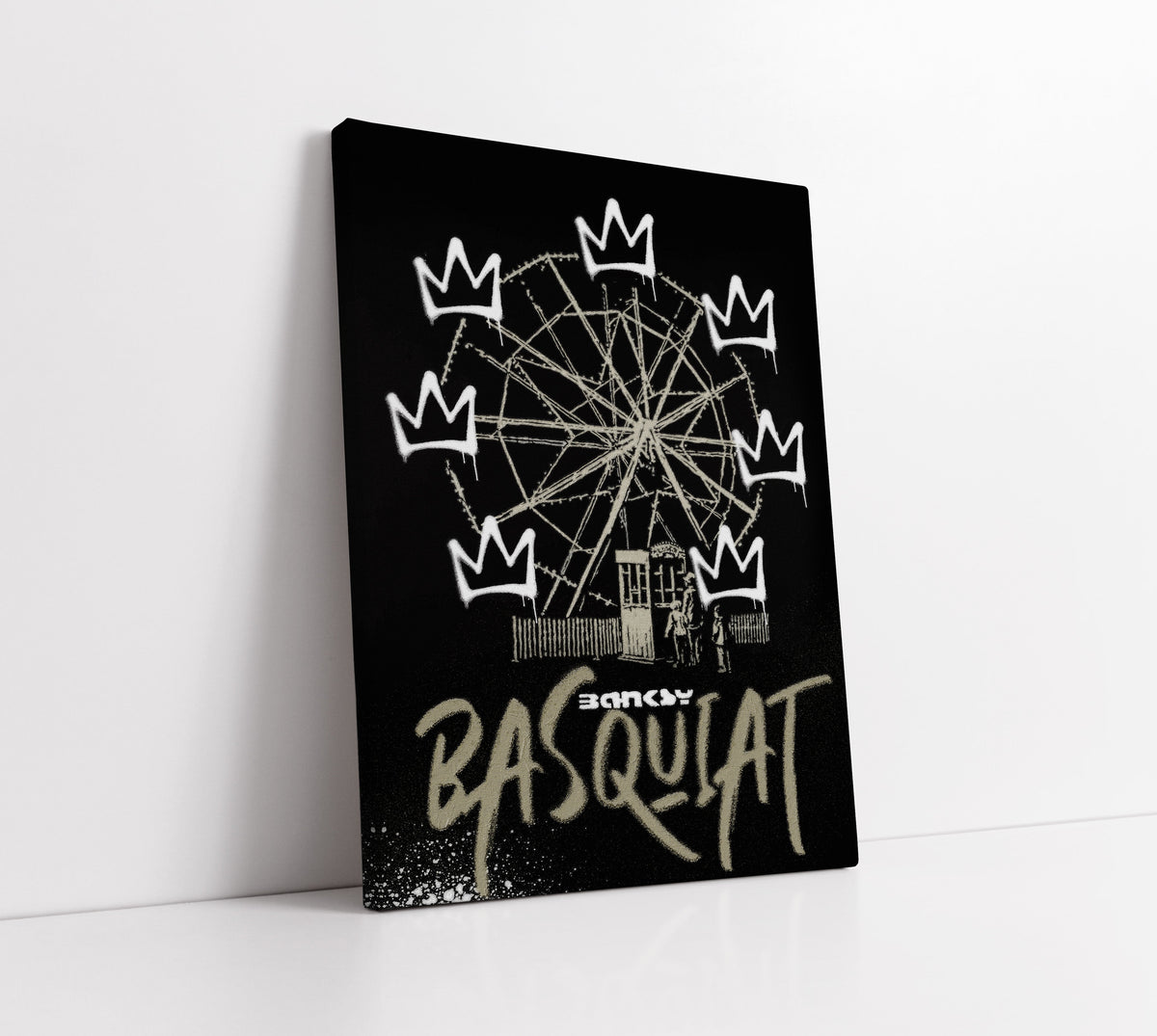 Basquiat x Banksy Inspired Art // Wall Art Print - Artrise