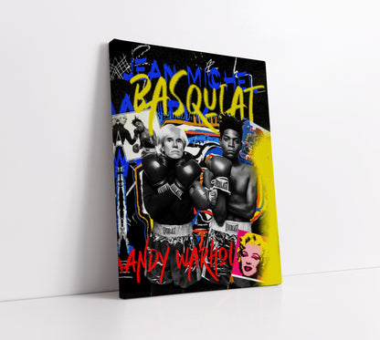Basquiat Vs Warhol Pop Art // Wall Art Print - Artrise