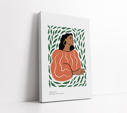 Botanical Femme Green Wall Art Print - Artrise