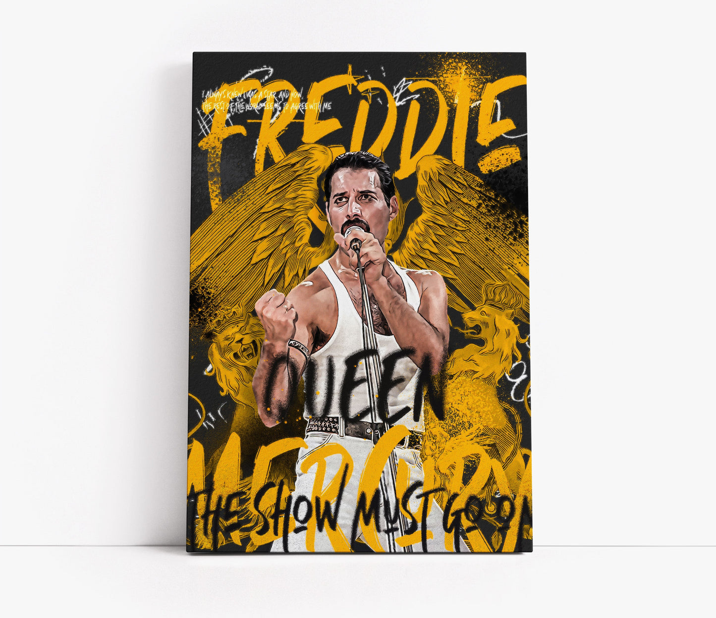 Freddie Mercury Pop Art // Wall Art Print - Artrise