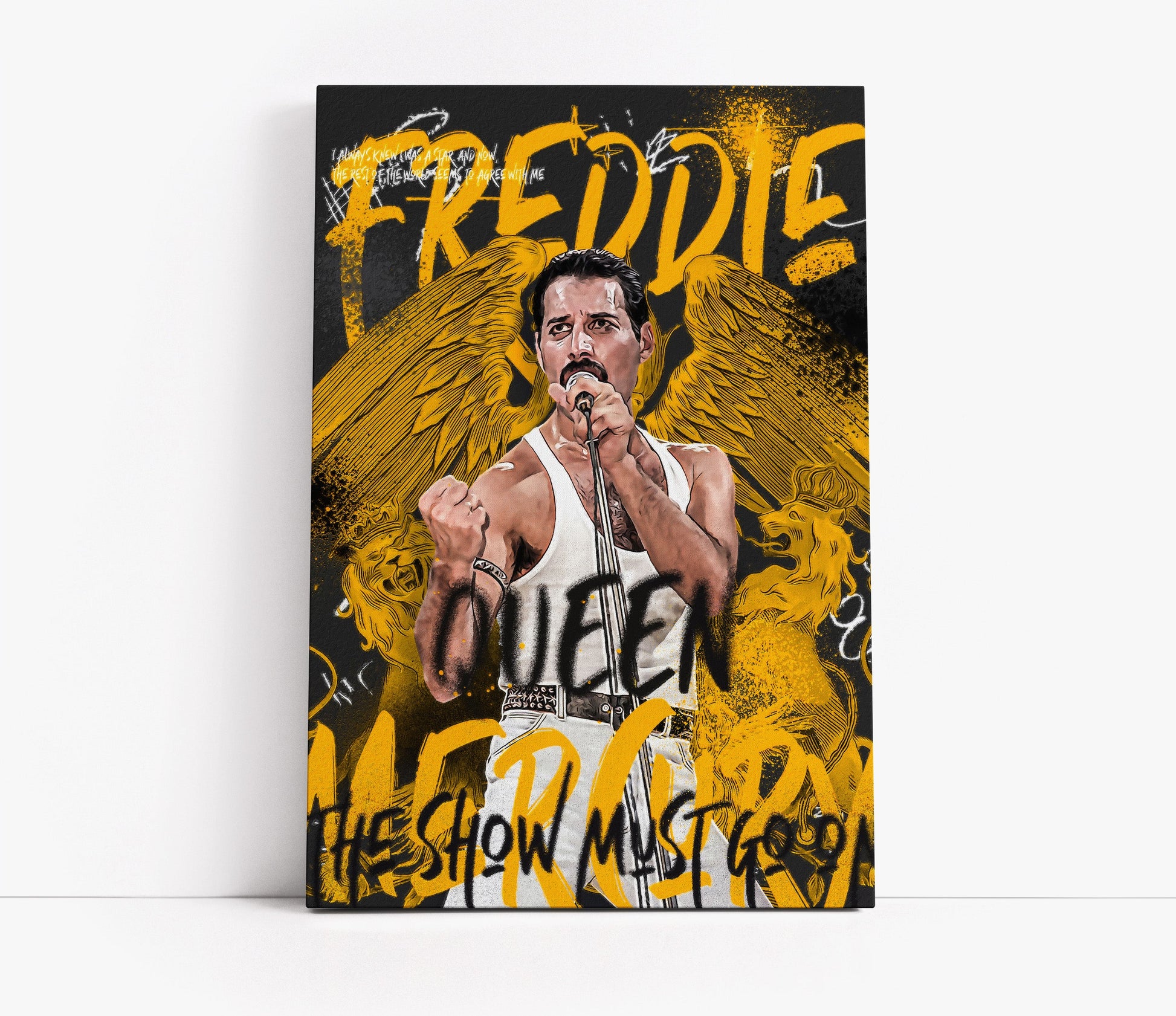 Freddie Mercury Pop Art // Wall Art Print - Artrise