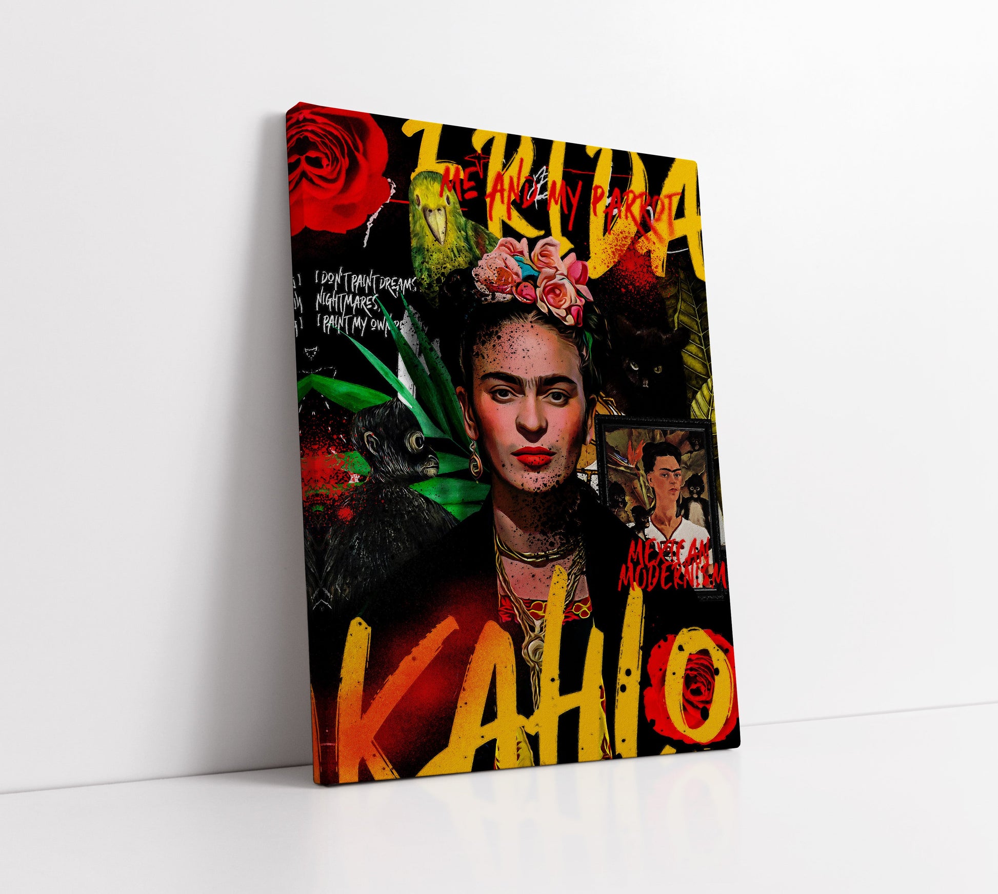 Frida Kahlo Pop Art // Wall Art Print - Artrise