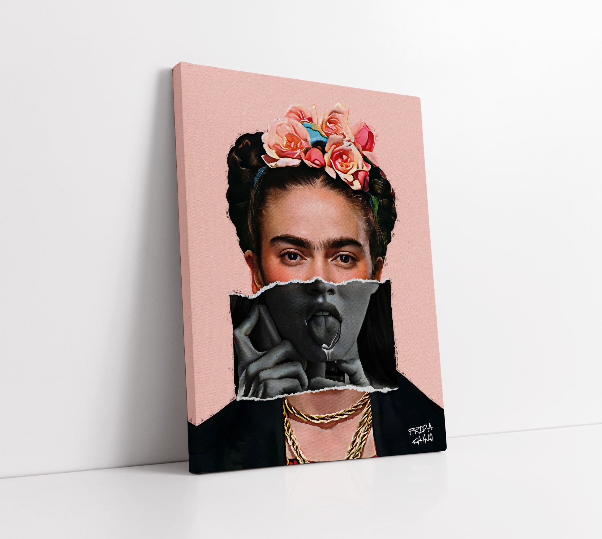 Frida Kahlo x Meghan Fox Art // Wall Art Print - Artrise