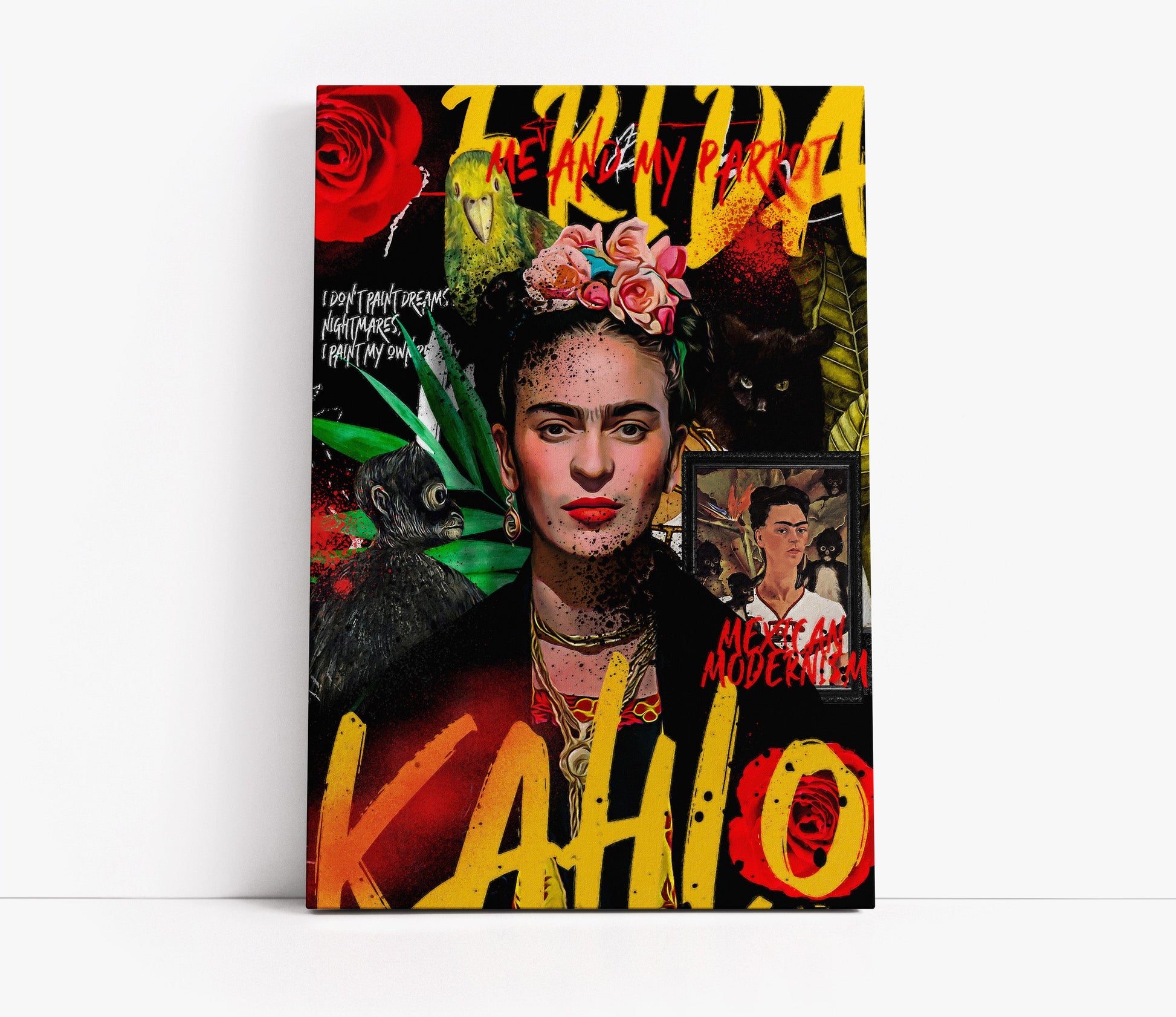 Frida Kahlo Pop Art // Wall Art Print - Artrise