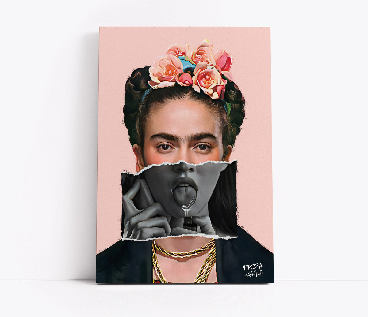Frida Kahlo x Meghan Fox Art // Wall Art Print - Artrise
