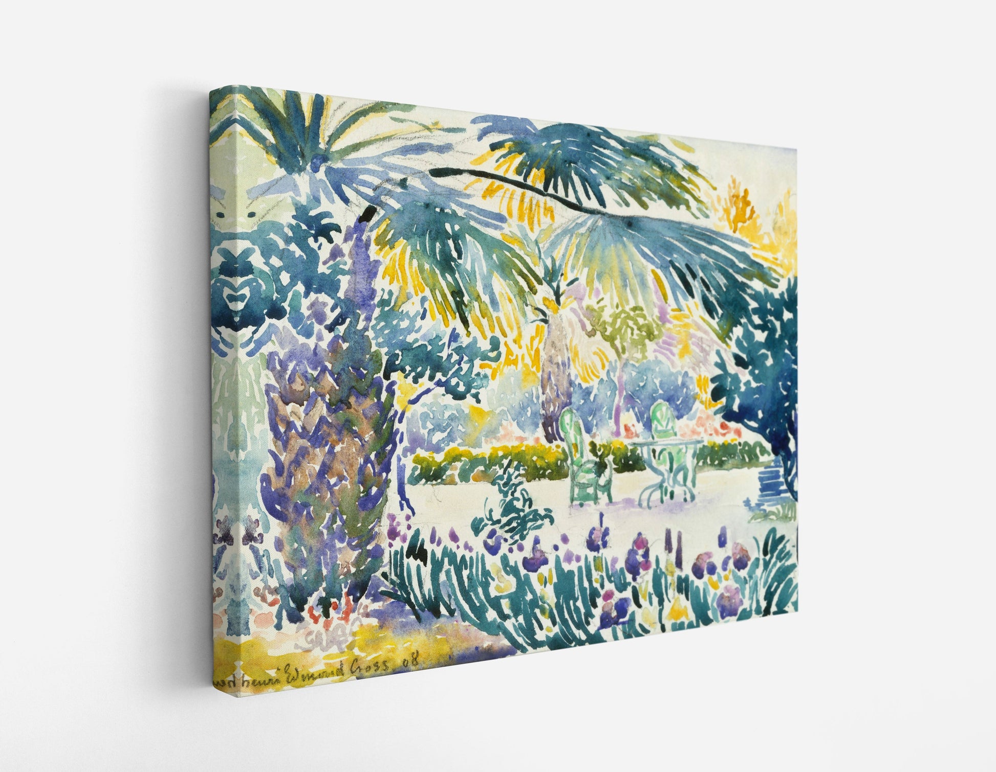 Garden of the Painter at Saint Clair (1908) by Henri Edmond Cross // Wall Art Print - Artrise