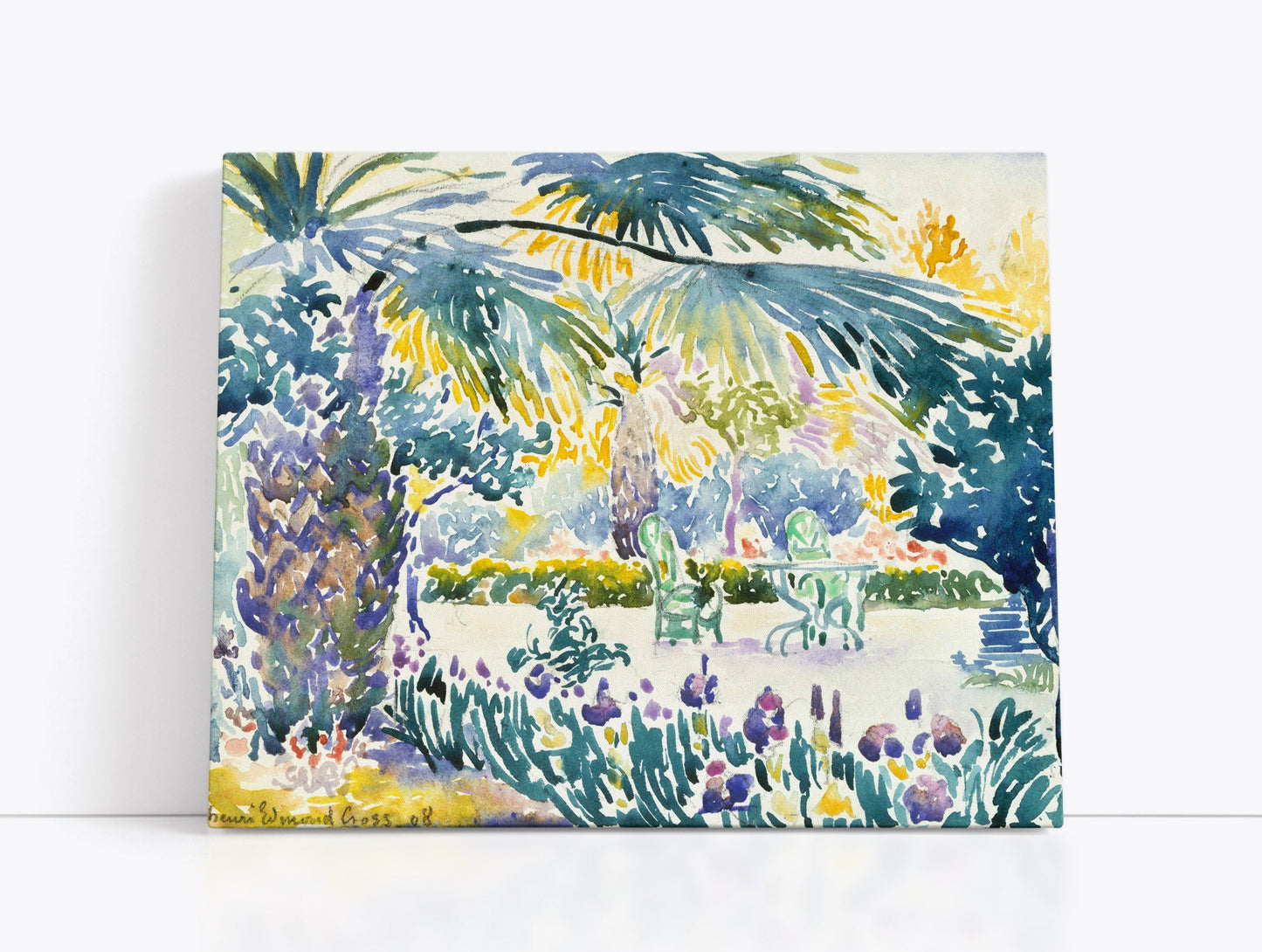 Garden of the Painter at Saint Clair (1908) by Henri Edmond Cross // Wall Art Print - Artrise