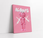 Kaws Pink Trending Art // Wall Art Print - Artrise