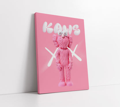 Kaws Pink Trending Art // Wall Art Print - Artrise