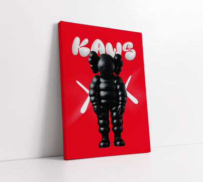 Kaws Red & Black Trending Art // Wall Art Print - Artrise