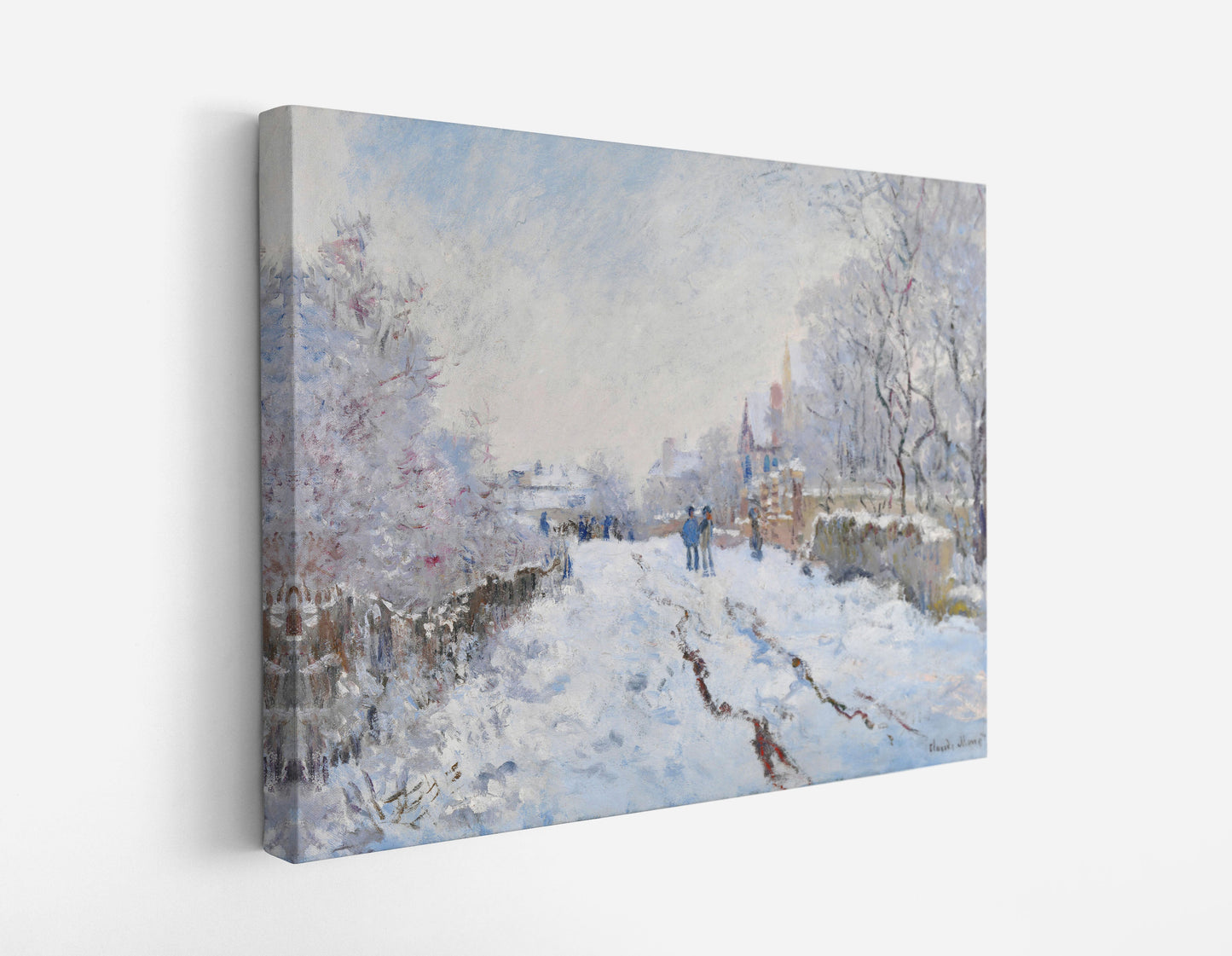 Claude Monet's Snow at Argenteuil // Wall Art Print - Artrise