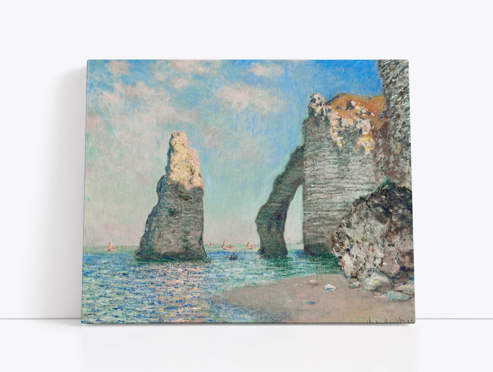 Claude Monet's The Cliffs at Étretat // Wall Art Print - Artrise