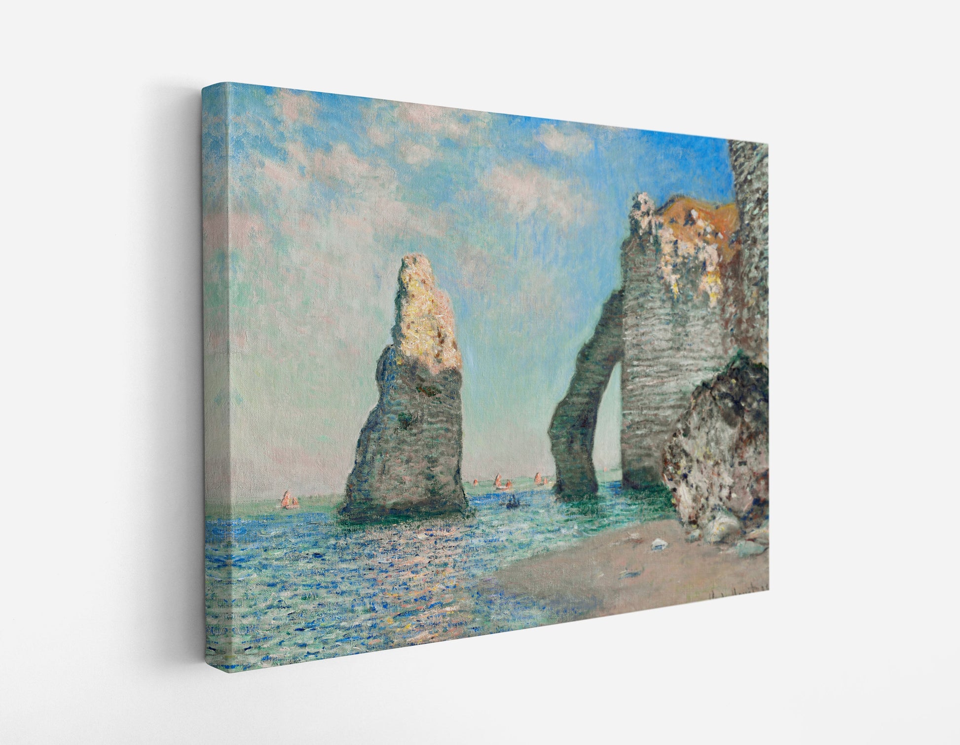 Claude Monet's The Cliffs at Étretat // Wall Art Print - Artrise