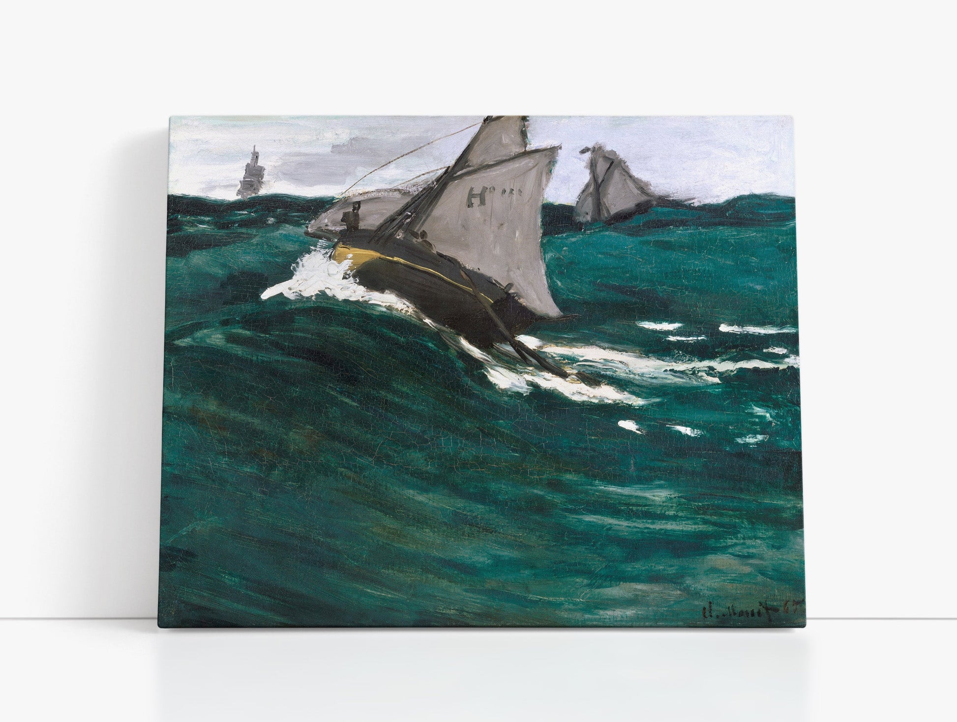 Claude Monet's The Green Wave // Wall Art Print - Artrise