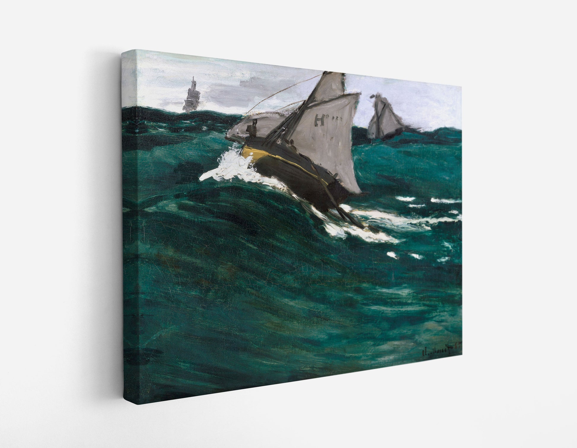Claude Monet's The Green Wave // Wall Art Print - Artrise