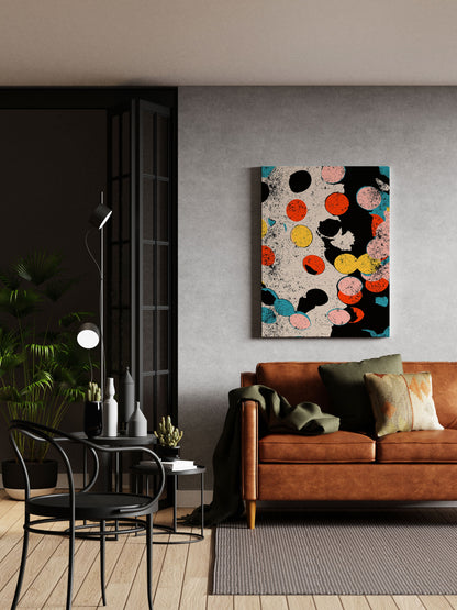 Polka Dot Chic Wall Art Print - Artrise