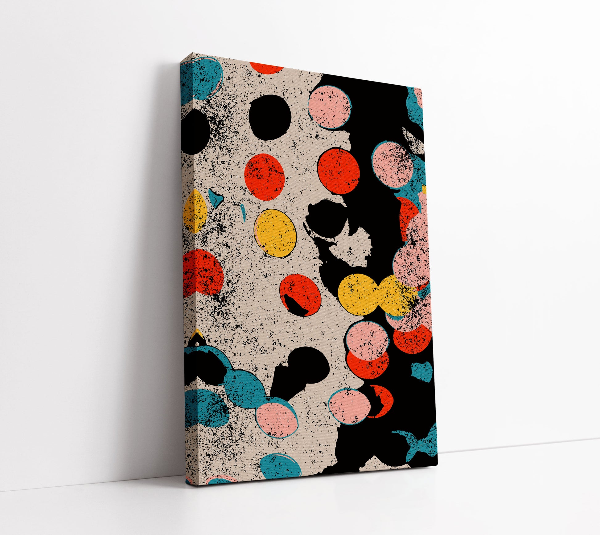 Polka Dot Chic Wall Art Print - Artrise