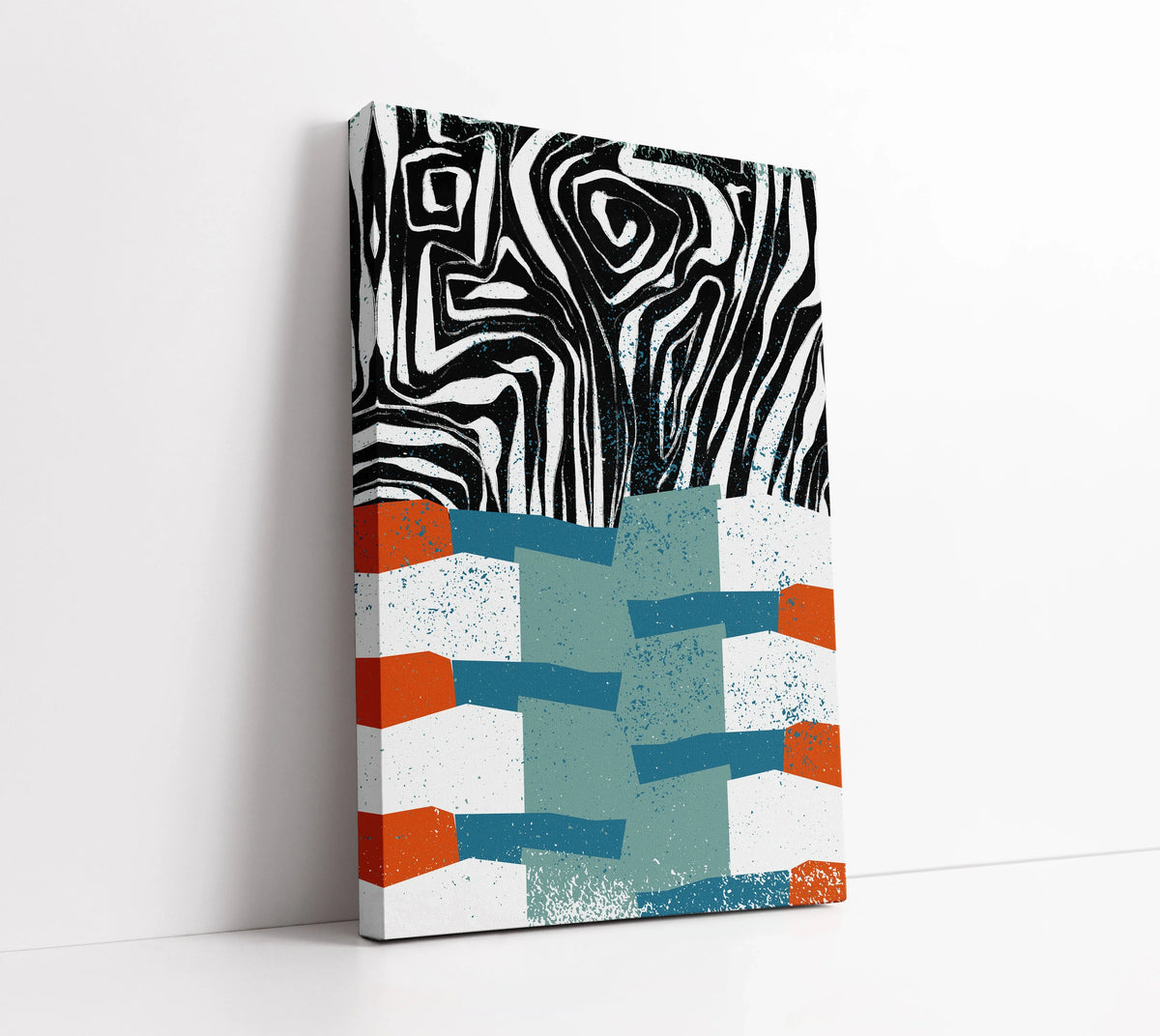 Funky Mid Century Modern Wall Art Print - Artrise