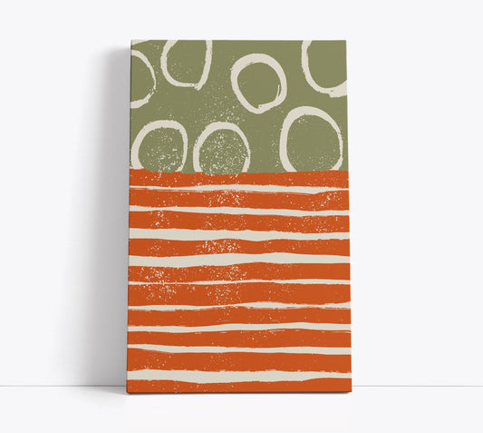 Orange Abstract Art Print - Artrise