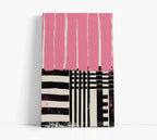 Pink and Black Abstract Art Print - Artrise