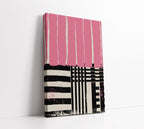 Pink and Black Abstract Art Print - Artrise