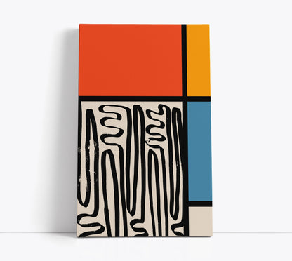 Colour Block Abstract Wall Art Print - Artrise