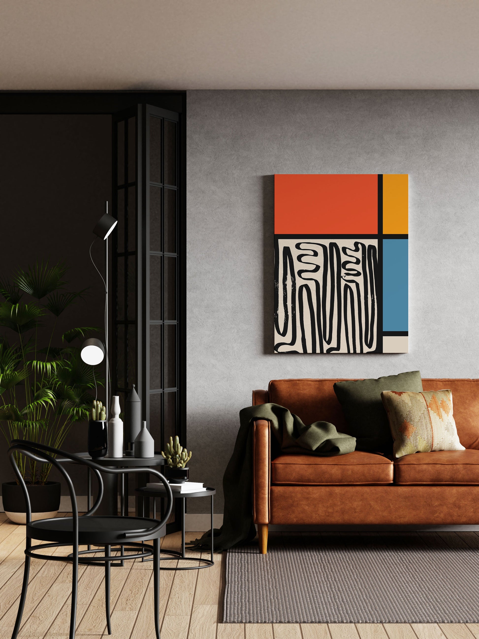 Colour Block Abstract Wall Art Print - Artrise