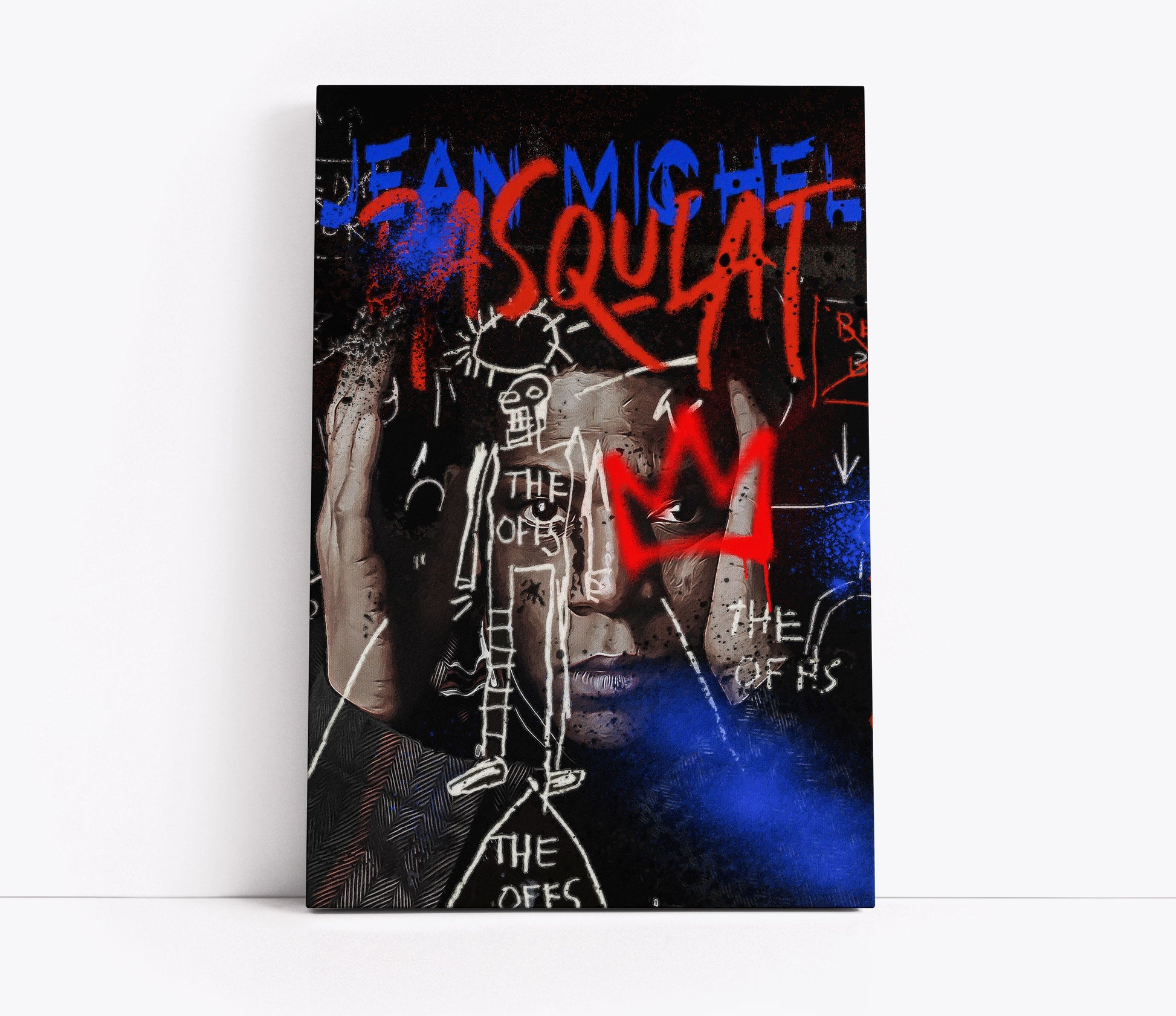 Basquiat Inspired Pop Art Print // Wall Art Print - Artrise