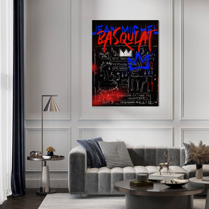 Expressive Harmony Basquiat Inspired Art // Wall Art Print - Artrise