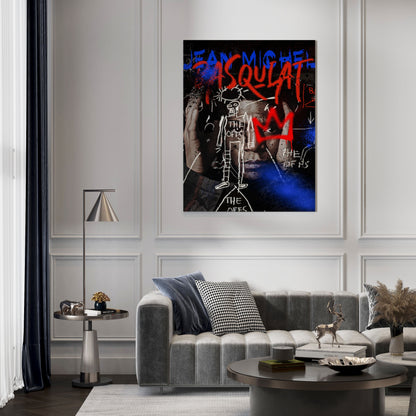 Basquiat Inspired Pop Art Print // Wall Art Print - Artrise