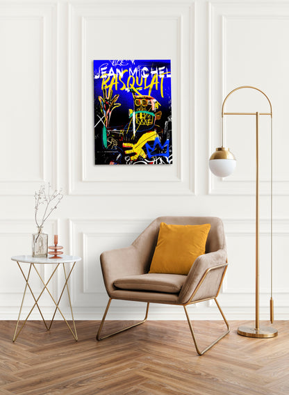 Eccentric Basquiat Inspired Art // Wall Art Print - Artrise