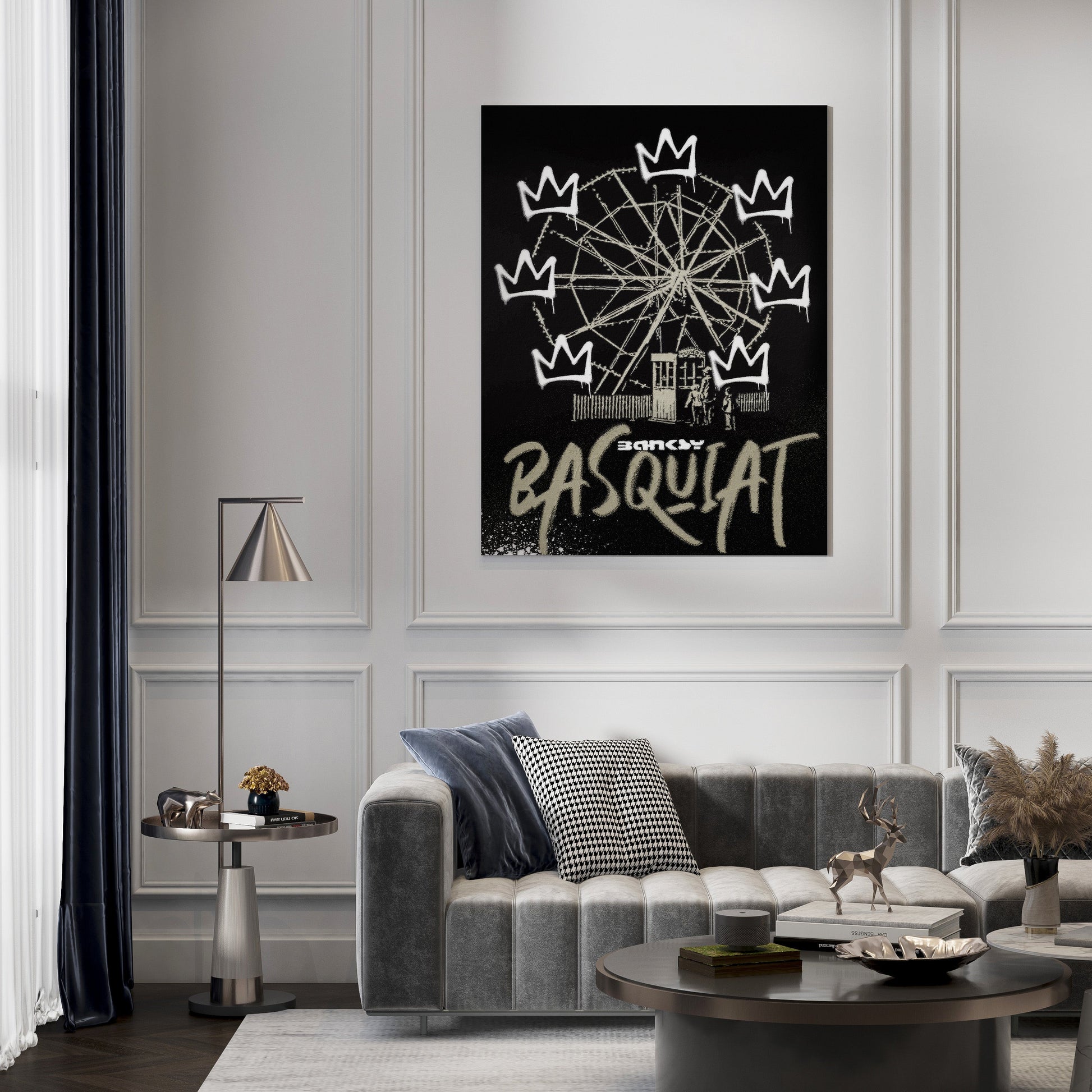 Basquiat x Banksy Inspired Art // Wall Art Print - Artrise