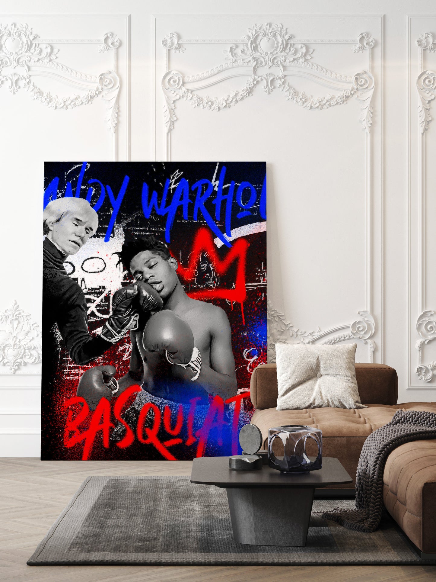 Basquiat Vs Warhol Pop Art // Wall Art Print - Artrise