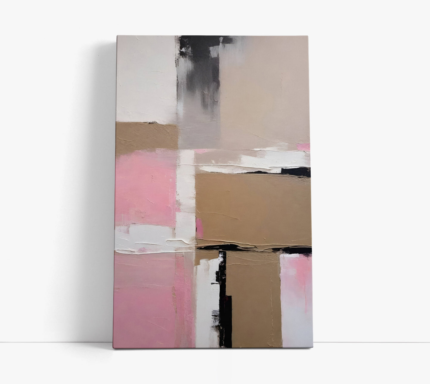 Pink and Beige Wall Art Print - Artrise