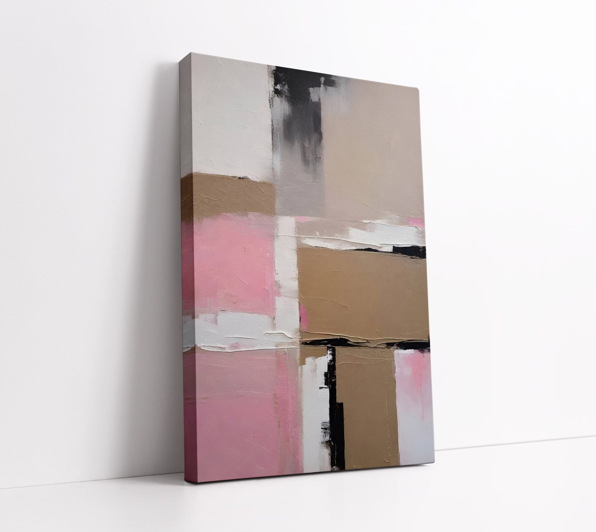 Pink and Beige Wall Art Print - Artrise