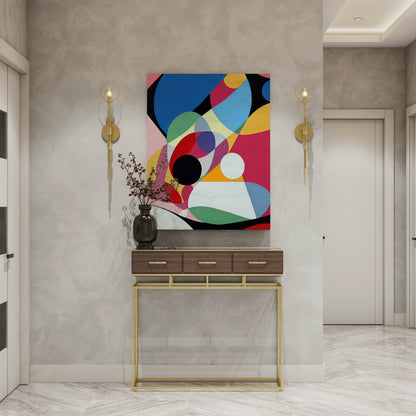 Multi Coloured Abstract Art Print - Artrise