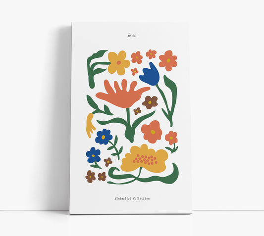 Botanical Pattern Wall Art Print - Artrise