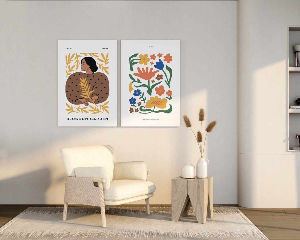 Botanical Pattern Wall Art Print - Artrise